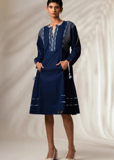 A Model Wearing Black Pure Cotton Nixie Dress, curated by Only Ethikal