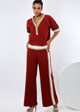 A Model Wearing Multicolor Pure Cotton Baku Multi Co-Ord Set, curated by Only Ethikal