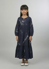 Midnight Bloom Mini Tiered Maxi