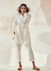 White Camilia Co-Ord Set