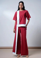 A Model Wearing Multicolor Cotton Poplin Solana Cotton Poplin Co-Ord Set , curated by Only Ethikal