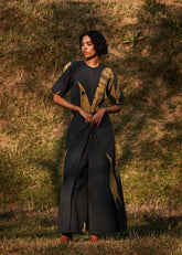 Black and Beige Jumpsuit