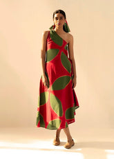 A Model Wearing Multicolor Cotton Mul Juliet'S Bloom, curated by Only Ethikal