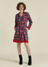 A Model Wearing Red Pure Cotton Royale XXXIII, curated by Only Ethikal