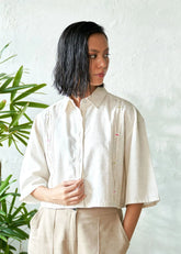 A Model Wearing White Pure Cotton Coco Crush, curated by Only Ethikal