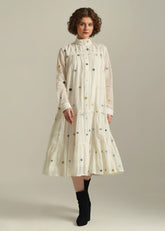 A Model Wearing Beige Pure Cotton Royale XXXVI, curated by Only Ethikal