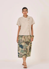 Aavish Beige Linen Top