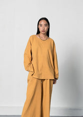 The Dawn Organic Cotton Knit Rib Full Sleeve Top - onlyethikal