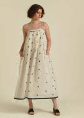 A Model Wearing Beige Pure Cotton Royale XLIII, curated by Only Ethikal