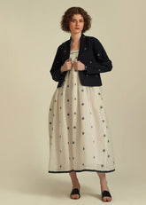 A Model Wearing Multicolor Pure Cotton Royale XLIV, curated by Only Ethikal