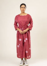 A Model Wearing Multicolor Upcycled Cotton Maria Knot Dress, curated by Only Ethikal