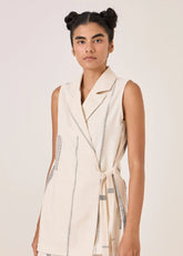 Yacine Handwoven Wrap Top