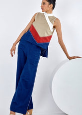 A Model Wearing Multicolor Pure Cotton Bono Multi Co-Ord Set, curated by Only Ethikal