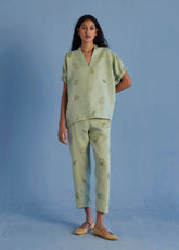 Mihen Elasticated Sleeve Co-Ord Set-Mint