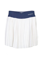 Bold Blueberry & White Flow Skirt