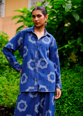 Viola Handwoven Denim Co-Ord Set