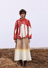 A Model Wearing Multicolor,Pure Cotton Redwood Jacket curated by Only Ethikal