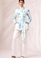 A Model Wearing Multicolor Cotton Twill Brooke Co-Ord Set, curated by Only Ethikal