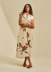 A Model Wearing White Cotton Mul Summer'S Secret, curated by Only Ethikal