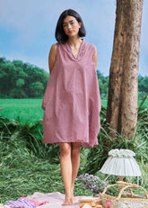 Gaul School Grid Dress