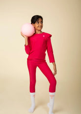 Lively Fushia Butterfly Legging