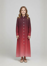 Zahra Ombre Mini Shirt Dress