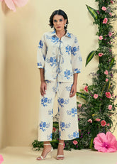 Off White Rhea Co-Ord Set