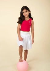 Lively Fushia Flow Crop Top