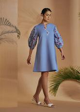 Origani Blue Rainforest Tunic Dress
