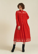 A Model Wearing Pink Pure Cotton Royale XIV, curated by Only Ethikal