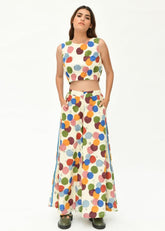 A Model Wearing Multicolor Organic Cotton Void Cord Set , curated by Only Ethikal