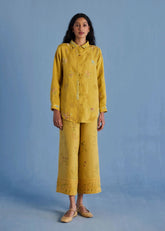 Alila Embroidered Oversized Co-Ord Set-Ochre