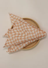 Peach Sustainable Table Napkin- Set Of Four