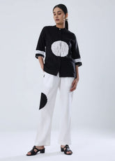 A Model Wearing Multicolor Hemp Comet Co-Ord Set, curated by Only Ethikal