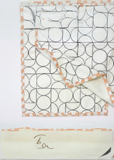 Art Deco Style Sustainable Table Linen Set- Placemat & Napkin- Set Of Two