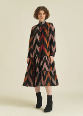 A Model Wearing Multicolor Pure Cotton Royale II, curated by Only Ethikal