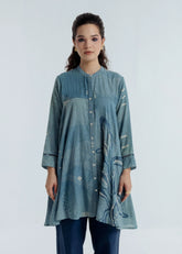 Indigo Flare Shirt