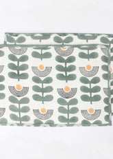 Modern Floral Sustainable Table Linen Set- Placemats & Napkin- Set Of Two