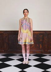 A Model Wearing Multicolor Pure Cotton Verse 21 Dress, curated by Only Ethikal