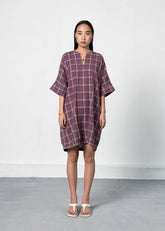 Purple Fields Handwoven Organic Cotton Dress - onlyethikal