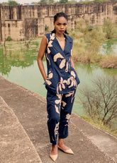 A Model Wearing Multicolor,Pure Cotton Elaenia Co-ord Set,curated by Only Ethikal