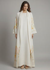 Palm Whisper | Linen Overlay & Dress Set