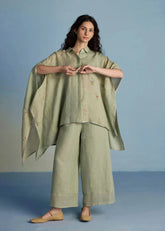 Osho Patchwork Kaftan Co-Ord Set-Mint