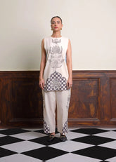 A Model Wearing Multicolor Pure Cotton Waiting For Spring Trousers, curated by Only Ethikal