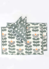 Modern Floral Sustainable Table Mat- Placemats- Set Of Four