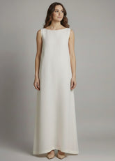 Palm Whisper | Ivory Linen Dress