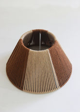 Handmade Taper Lampshades- Beige And Brown