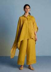 Osho Patchwork Kaftan Co-Ord Set-Ochre