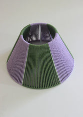Handmade Taper Lampshades- Purple And Green
