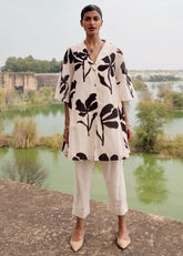 A Model Wearing Multicolor,Pure Cotton Ioras Co-ord Set,curated by Only Ethikal